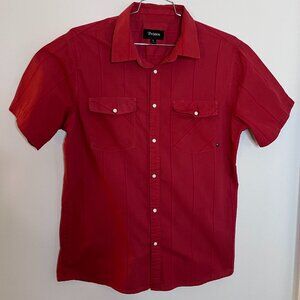 Brixton Red S/S Buttoned Down Shirt - Sz. L